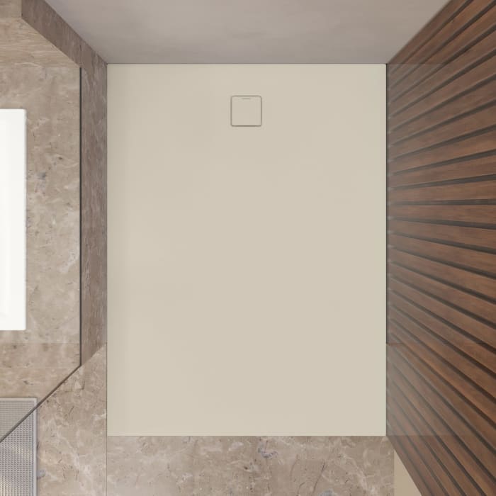 Kaldewei ALUVIA 3256 Duschwanne 100 x 140 cm aus SolidLite, mit Invisible Grip
