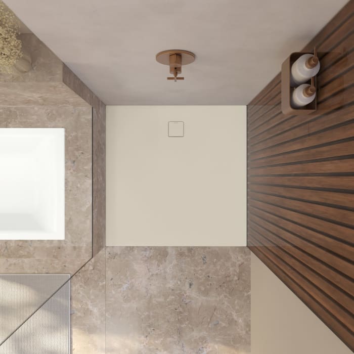 Kaldewei ALUVIA 3258 Duschwanne 80 x 80 cm mit SolidLite und Invisible Grip