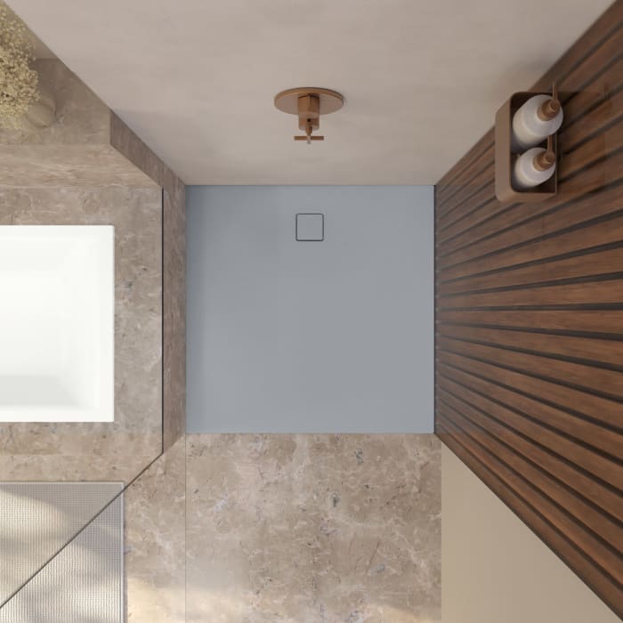 Kaldewei ALUVIA 3258 Duschwanne 80 x 80 cm mit SolidLite und Invisible Grip