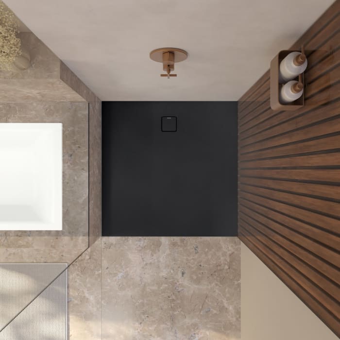 Kaldewei ALUVIA 3258 Duschwanne 80 x 80 cm mit SolidLite und Invisible Grip