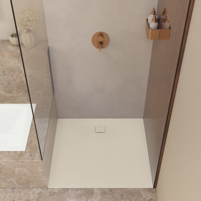 Kaldewei ALUVIA 3258 Duschwanne 80 x 80 cm mit SolidLite und Invisible Grip