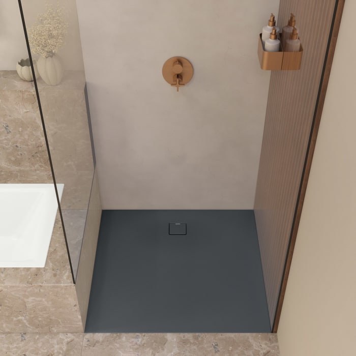 Kaldewei ALUVIA 3258 Duschwanne 80 x 80 cm mit SolidLite und Invisible Grip