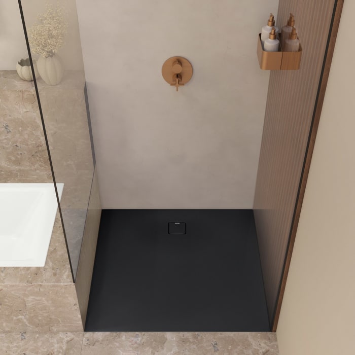 Kaldewei ALUVIA 3258 Duschwanne 80 x 80 cm mit SolidLite und Invisible Grip