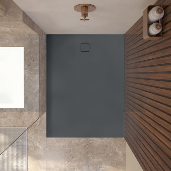 Kaldewei ALUVIA 3261 Duschwanne 90 x 100 cm mit SolidLite und Invisible Grip