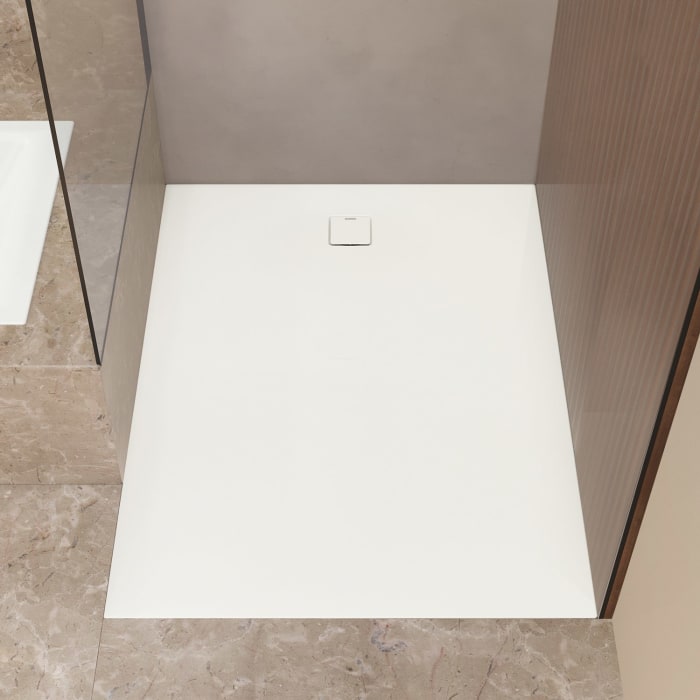 Kaldewei ALUVIA 3261 Duschwanne 90 x 100 cm mit SolidLite und Invisible Grip