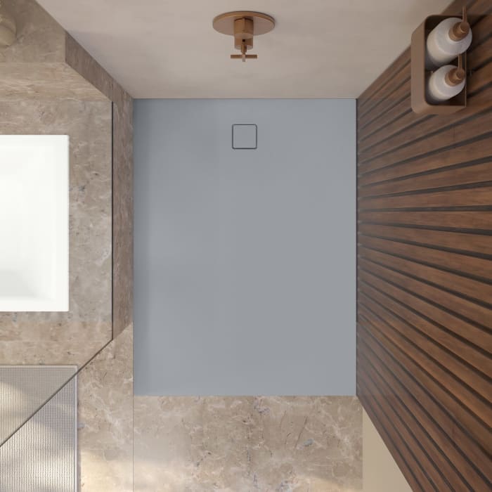 Kaldewei ALUVIA 3263 Duschwanne 100 x 120 cm mit SolidLite und Invisible Grip