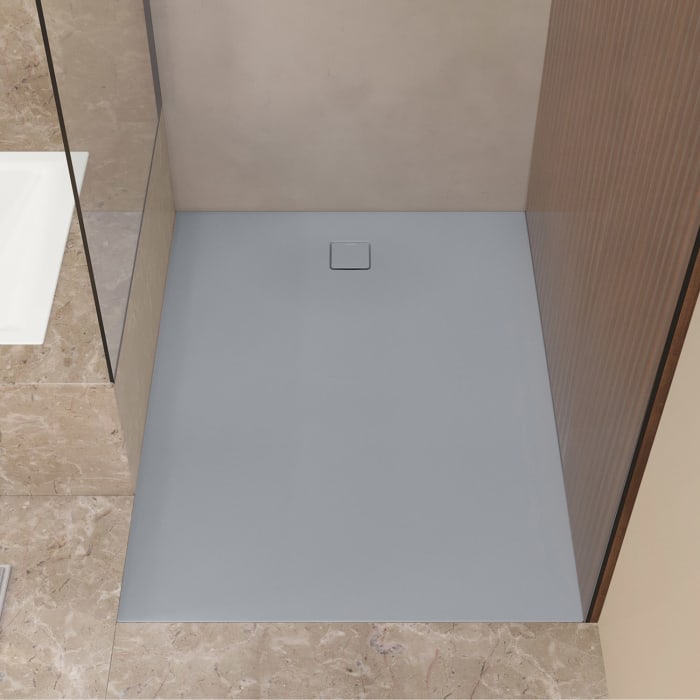 Kaldewei ALUVIA 3263 Duschwanne 100 x 120 cm aus SolidLite, mit Invisible Grip