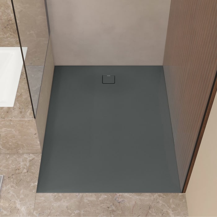 Kaldewei ALUVIA 3263 Duschwanne 100 x 120 cm aus SolidLite, mit Invisible Grip