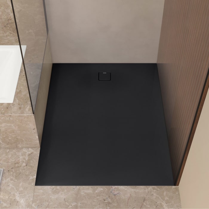 Kaldewei ALUVIA 3263 Duschwanne 100 x 120 cm aus SolidLite, mit Invisible Grip