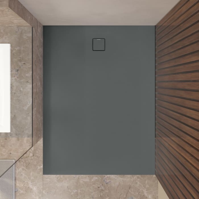 Kaldewei ALUVIA 3263 Duschwanne 100 x 120 cm aus SolidLite, mit Invisible Grip