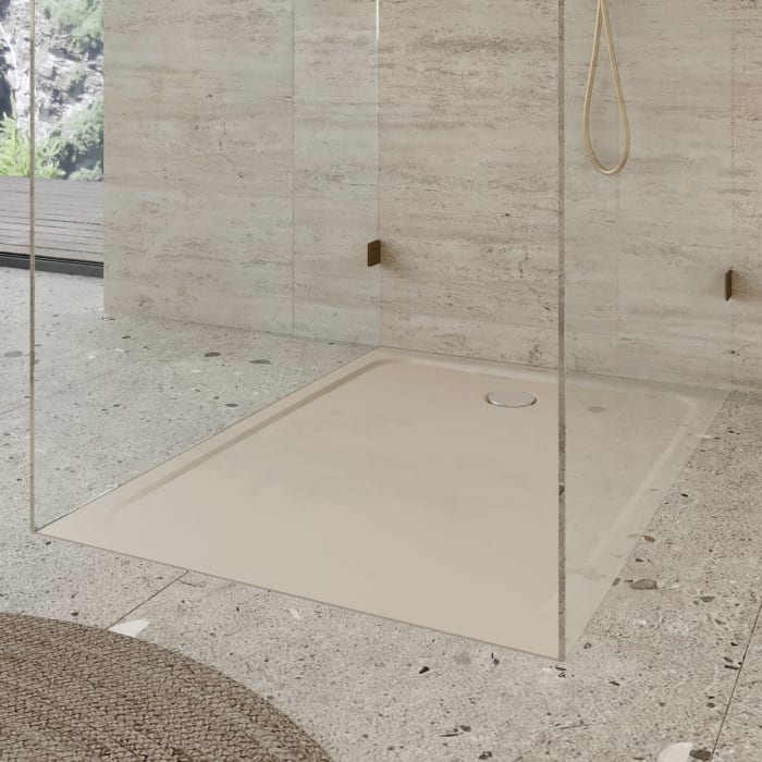 Kaldewei CAYONOPLAN 2221-5 Duschwanne 70 x 100 cm, mit Secure Plus, inkl. Wannenträger extraflach