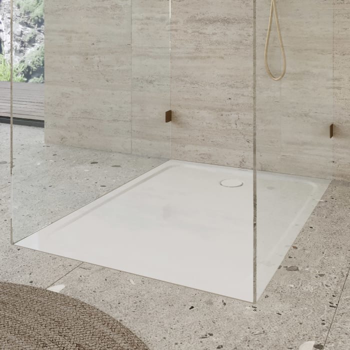 Kaldewei CAYONOPLAN 2230-5 Duschwanne 100 x 160 cm, mit Antislip, inkl. Wannenträger extraflach