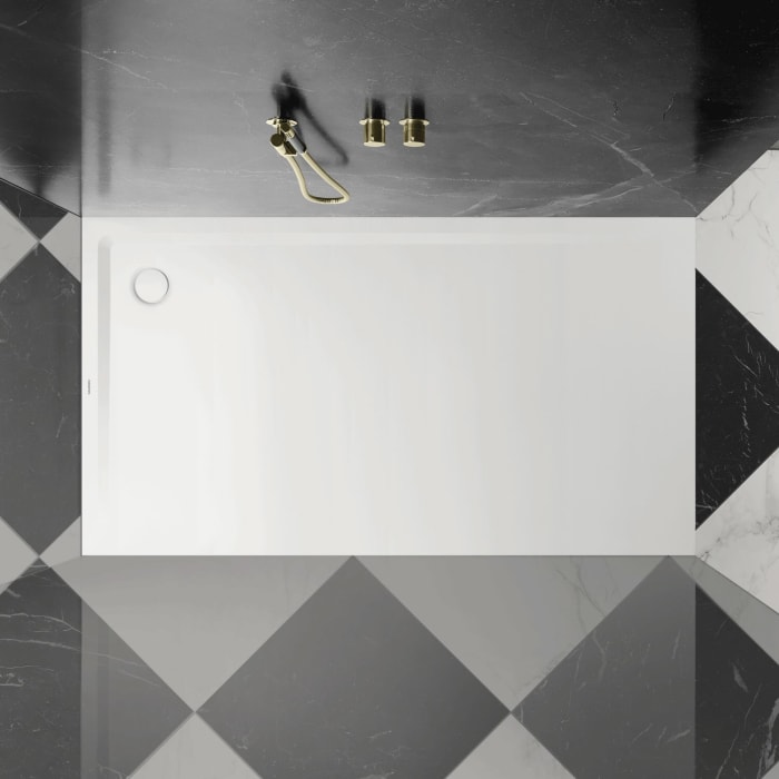 Kaldewei SUPERPLAN 1826-2 Duschwanne 70 x 140 cm mit Secure Plus, inkl. Wannenträger