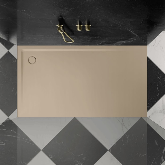 Kaldewei SUPERPLAN 1826-2 Duschwanne 70 x 140 cm mit Secure Plus, inkl. Wannenträger