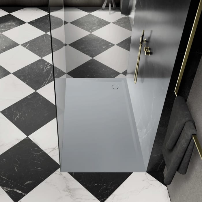 Kaldewei SUPERPLAN 1836-5 Duschwanne 75 x 140 cm mit Secure Plus, inkl. Wannenträger extraflach