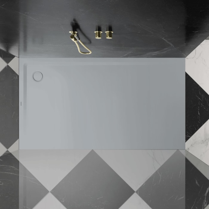 Kaldewei SUPERPLAN 1852-5 Duschwanne 90 x 130 cm mit Secure Plus, inkl. Wannenträger extraflach