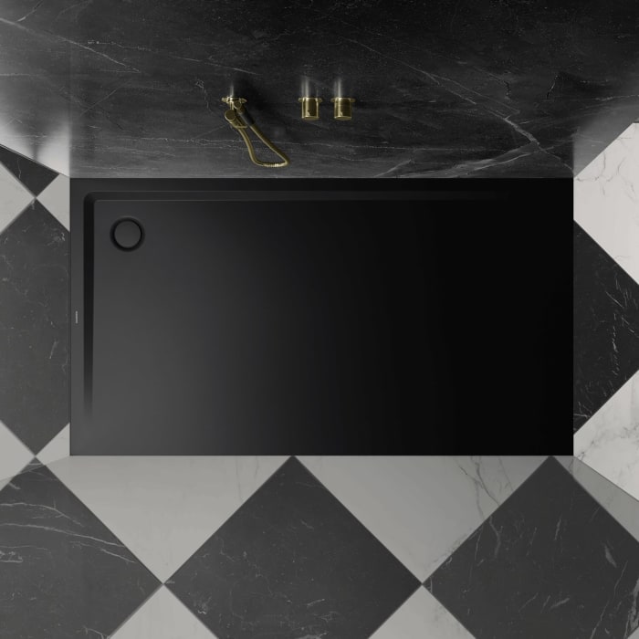 Kaldewei SUPERPLAN 1861-2 Duschwanne 100 x 150 cm mit Perl-Effekt, inkl. Wannenträger