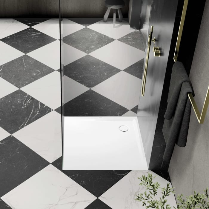 Kaldewei SUPERPLAN 1831-1 Duschwanne 80 x 80 cm mit Perl-Effekt