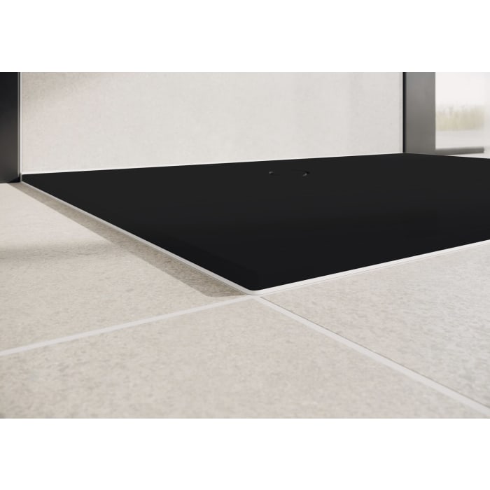 Kaldewei SUPERPLAN ZERO 1528-5 Duschwanne 75 x 100 cm mit Secure Plus, inkl. Wannenträger extraflach