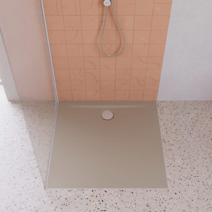 Kaldewei SUPERPLAN ZERO 1534-5 Duschwanne 100 x 100 cm mit Secure Plus, inkl. Wannenträger extraflach