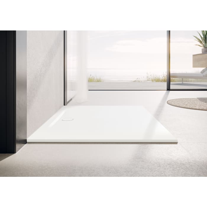 Kaldewei SUPERPLAN ZERO 1546-5 Duschwanne 110 x 110 cm mit Secure Plus, inkl. Wannenträger extraflach