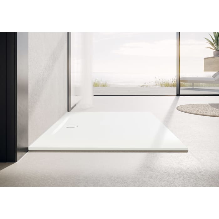 Kaldewei SUPERPLAN ZERO 1560-5 Duschwanne 120 x 120 cm mit Secure Plus, inkl. Wannenträger extraflach