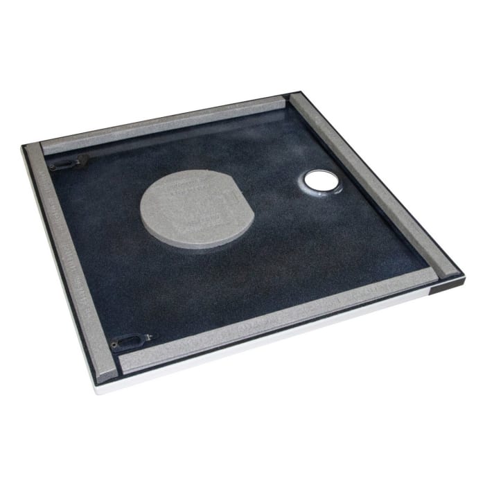 Kaldewei SUPERPLAN ZERO 1568-5 Duschwanne 90 x 130 cm mit Secure Plus, inkl. Wannenträger extraflach