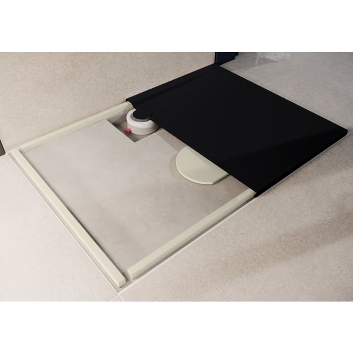 Kaldewei SUPERPLAN ZERO 1598-5 Duschwanne 80 x 160 cm mit Secure Plus, inkl. Wannenträger extraflach