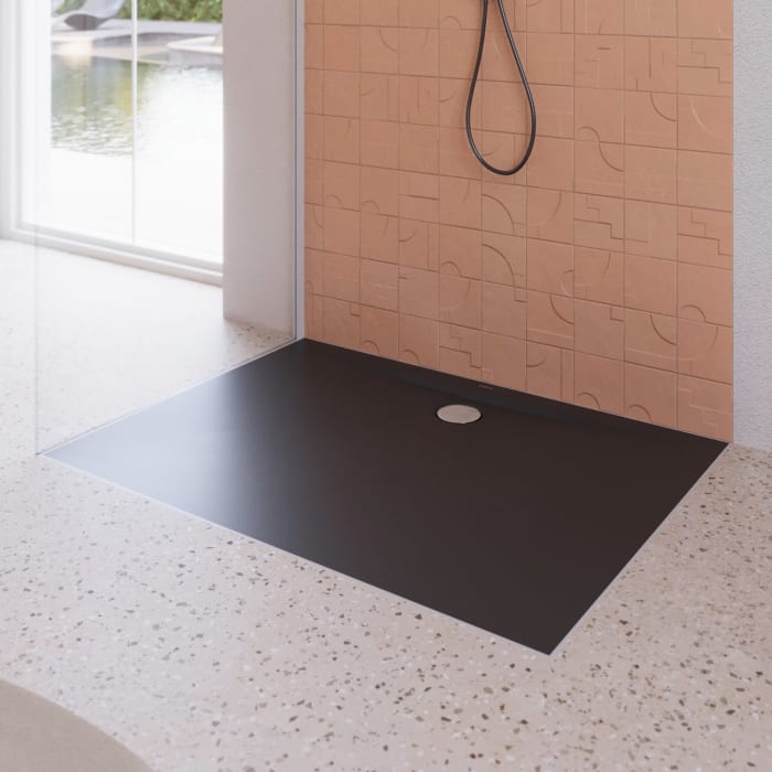 Kaldewei SUPERPLAN ZERO 1602-5 Duschwanne 100 x 160 cm mit Secure Plus, inkl. Wannenträger extraflach