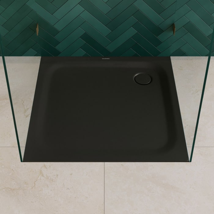 Kaldewei TEMPER Duschwanne 120 x 120 cm mit Invisibe Grip und Wannenträger