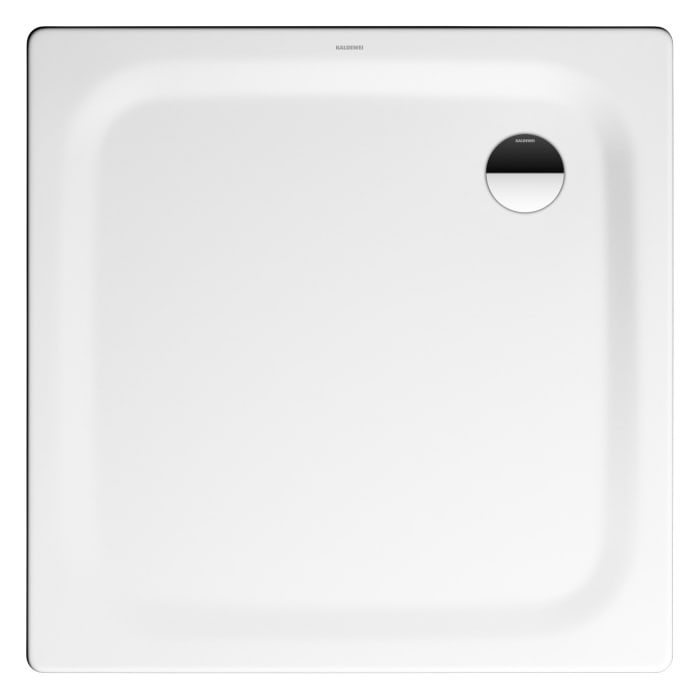 Kaldewei TEMPER Duschwanne 80 x 80 cm mit Invisibe Grip und Wannenträger extraflach