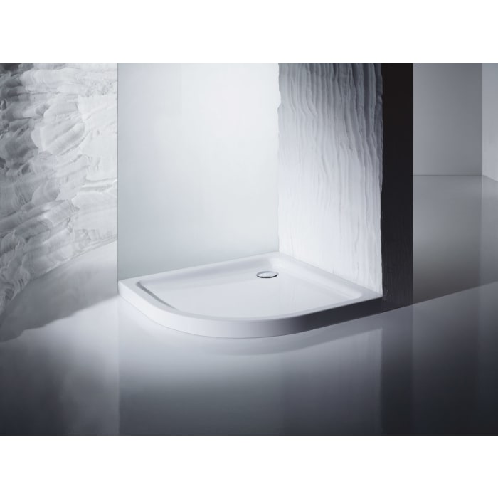Kaldewei Arrondo 870-1 Viertelkreis-Duschwanne 90 x 90 x 2,5 cm mit Invisible Grip