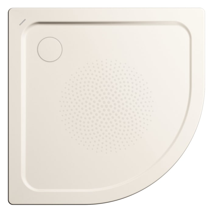 Kaldewei Arrondo 870-2 Viertelkreis-Duschwanne 90 x 90 x 2,5 cm mit Wannenträger und Antislip