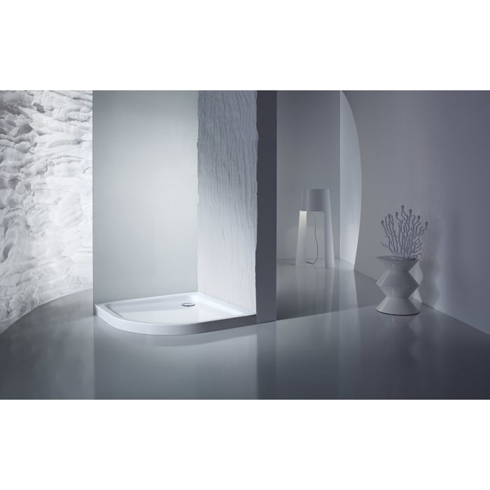 Kaldewei Arrondo 871-1 Viertelkreis-Duschwanne 90 x 90 cm mit Invisible Grip