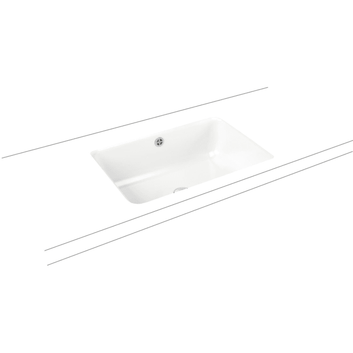 Kaldewei CAYONO Unterbauwaschtisch 3190, 59,6 x 42,6 cm