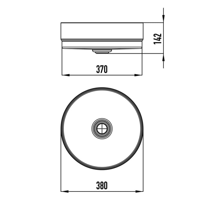 Kaldewei NUEVA Waschtisch-Schale Ø 38 cm