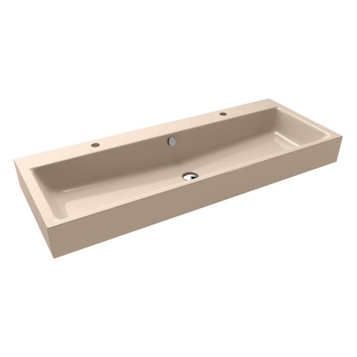 Kaldewei PURO Wandwaschtisch 3167 mit 2 Hahnlochbohrungen, 120 cm
