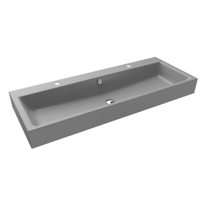 Kaldewei PURO Wandwaschtisch 3167 mit 2 Hahnlochbohrungen, 120 cm