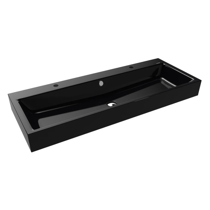 Kaldewei PURO Wandwaschtisch 3167 mit 2 Hahnlochbohrungen, 120 cm
