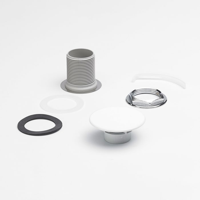 Kaldewei MIENA Waschtisch-Schale 3181, Ø 38 cm, Set inklusive Permanentablaufventil