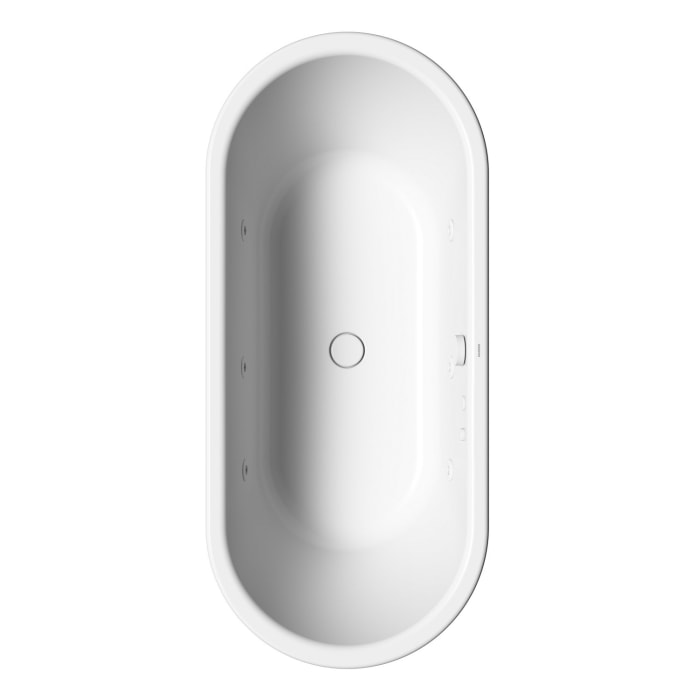 Kaldewei Centro Duo Oval 128-1 mit BODY Whirlsystem, Perl-Effekt