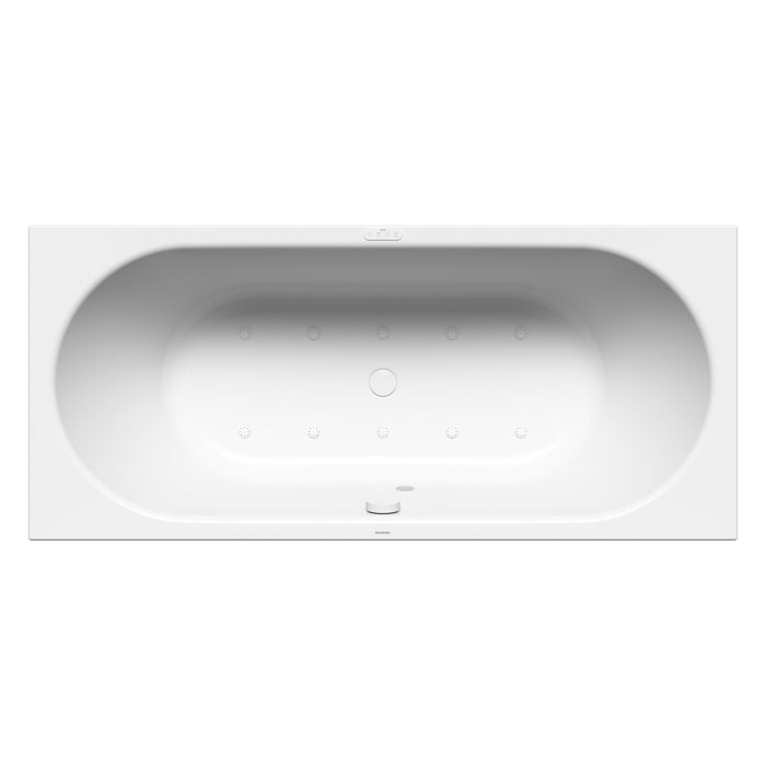 Kaldewei Classic Duo 107 Whirlpool mit SOUL Whirlsystem, Ab-und Überlauf mit Wassereinlauf