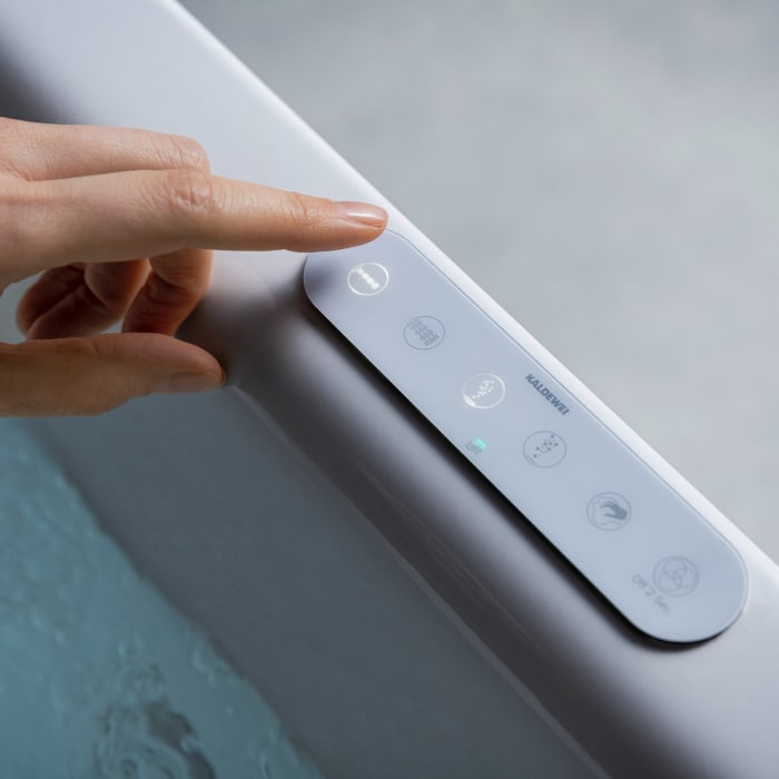 Kaldewei Classic Duo 107 Whirlpool mit BODY&SOUL Whirlsystem, Ab-und Überlauf mit Wassereinlauf