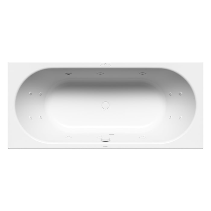 Kaldewei Classic Duo 110 Whirlpool mit FULL BODY Whirlsystem, Ab- und Überlauif mit Wassereinlauf