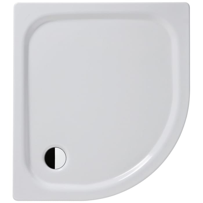 Kaldewei Zirkon 603-1 Viertelkreis-Duschwanne 90 x 80 x 3,5 cm