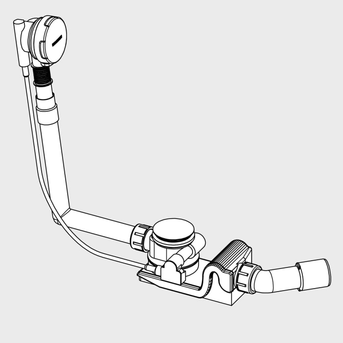 Kaldewei COMFORT LEVEL Standard, Mod. KA 4001, Ab- und Überlaufgarnitur
