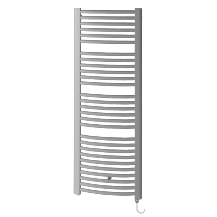 Kermi Basic R-E gebogen Badheizkörper 59,9 x 6 x 80,4 cm, mit Elektro-Set WWS rechts