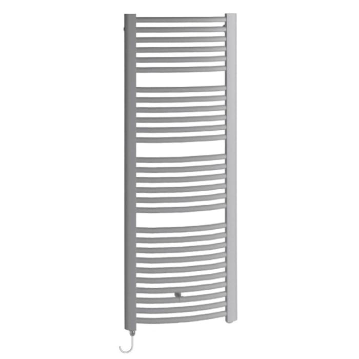 Kermi Basic R-E gebogen Badheizkörper 59,9 x 6 x 117,2 cm, mit Elektro-Set WRS links