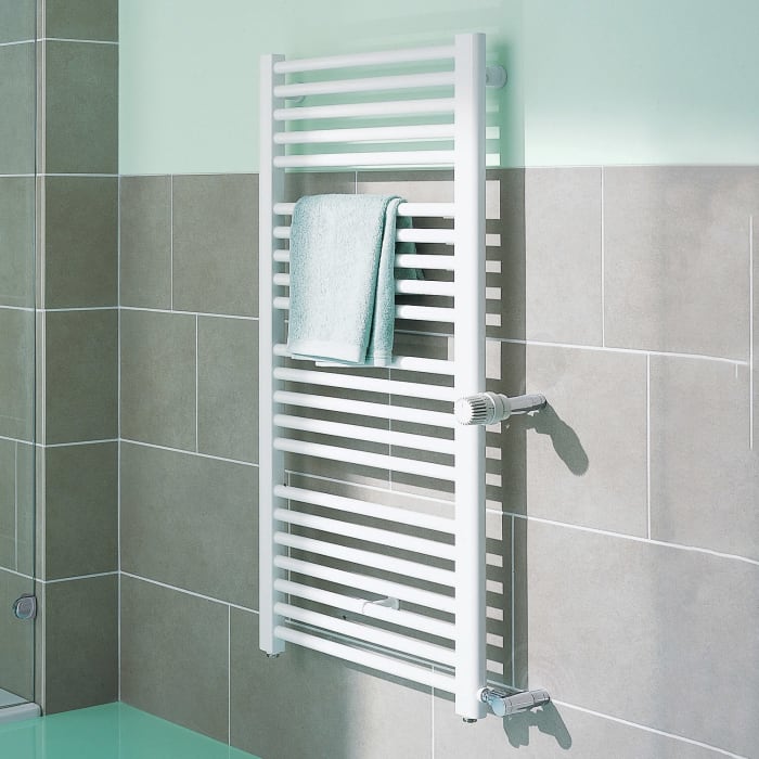 Kermi Basic-D gerade Badheizkörper 177 x 52,4 x 3,5 cm, Anschluss rechts, Nabenabstand 5 cm