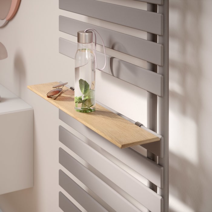 Kermi Credo Half flat -E Badheizkörper 45 x 103,9 cm, mit Elektro-Set FKS rechts